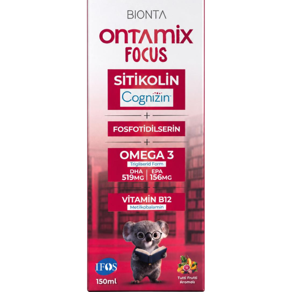 Ontamix Focus Sitikolin,Fosfatidilserin ve Omega 3